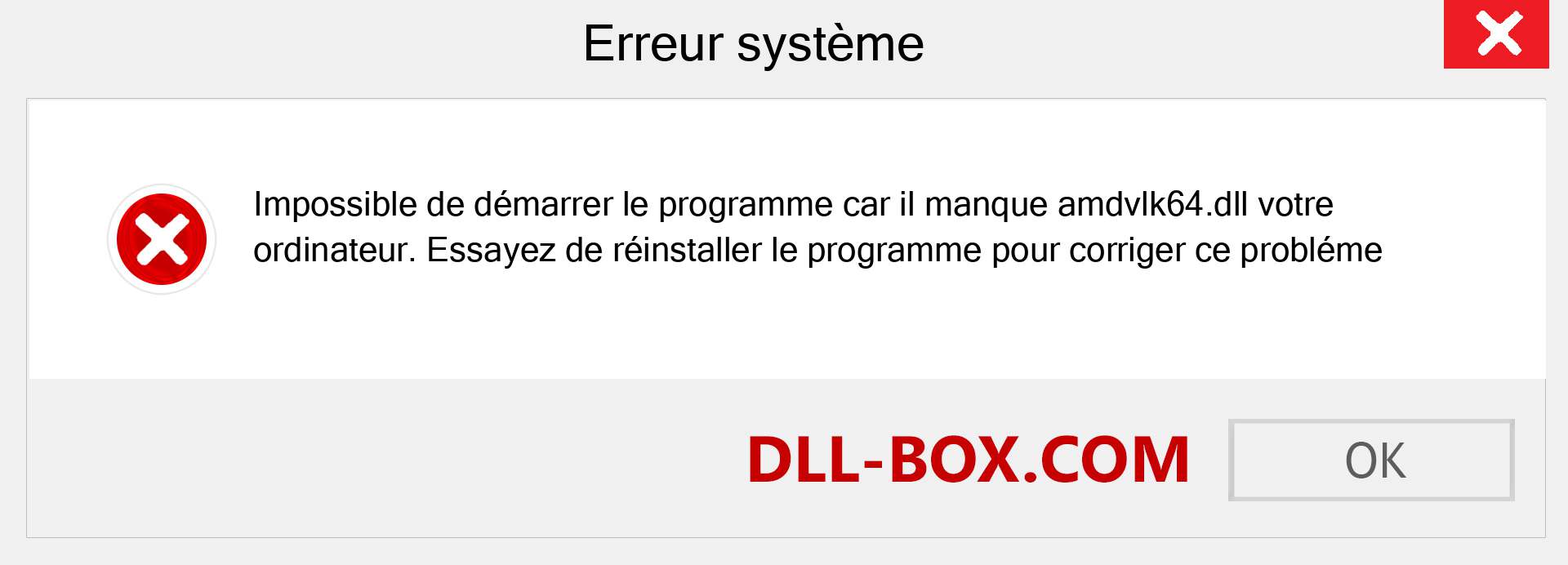 Le fichier amdvlk64.dll est manquant ?. Télécharger pour Windows 7, 8, 10 - Correction de l'erreur manquante amdvlk64 dll sur Windows, photos, images